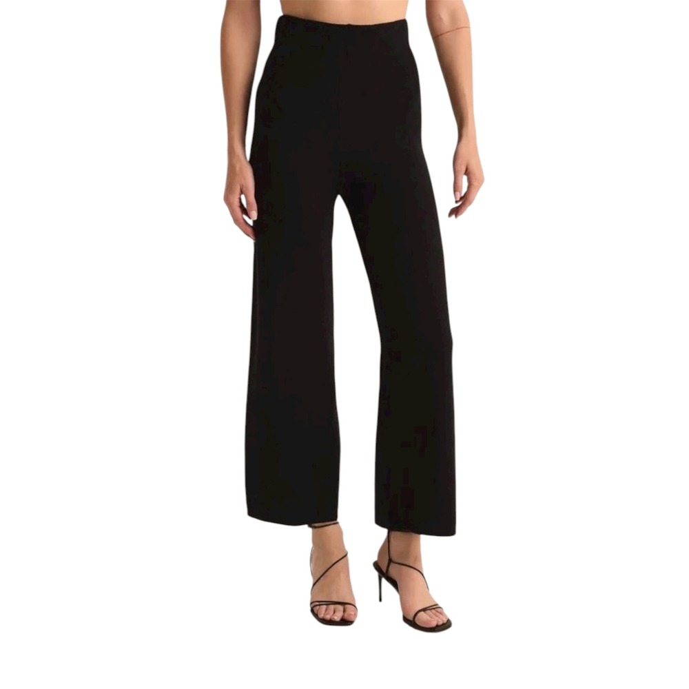 Z Supply Elowen Sweater Knit Pull on Stylish Black Pants L